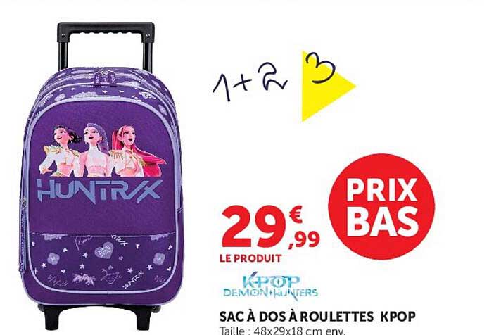 SAC À DOS À ROULETTES KPOP