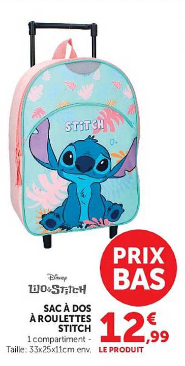 SAC À DOS À ROULETTES STITCH