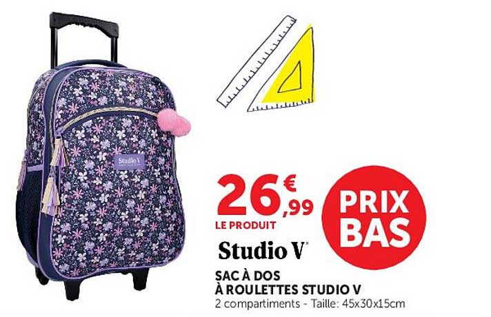 SAC À DOS À ROULETTES STUDIO V