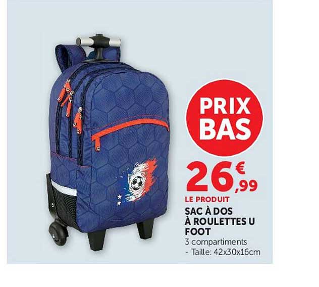 SAC À DOS À ROULETTES U FOOT