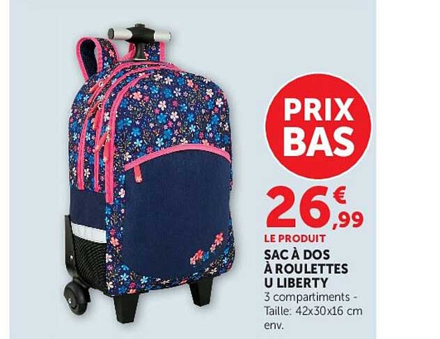 SAC À DOS À ROULETTES U LIBERTY