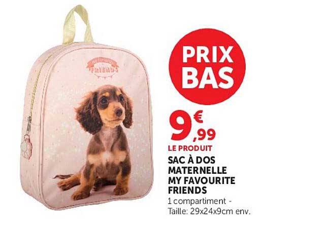 SAC À DOS MATERNELLE MY FAVOURITE FRIENDS