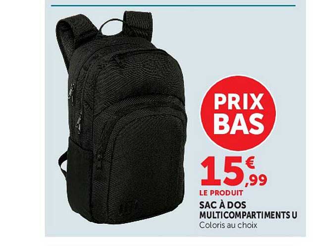 SAC À DOS MULTICOMPARTIMENTS U