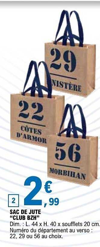 SAC DE JUTE "CLUB BZH"