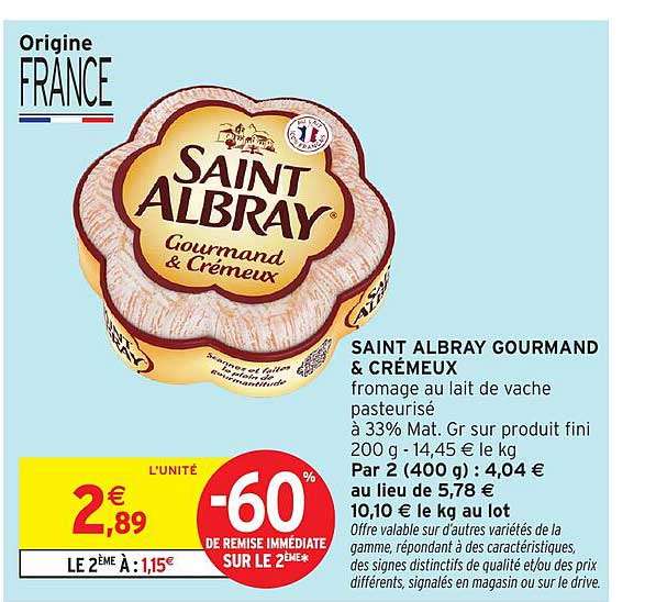 SAINT ALBRAY GOURMAND & CRÉMEUX