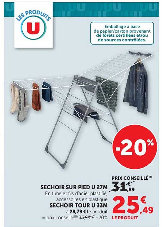 SECHOIR SUR PIED U 27M
