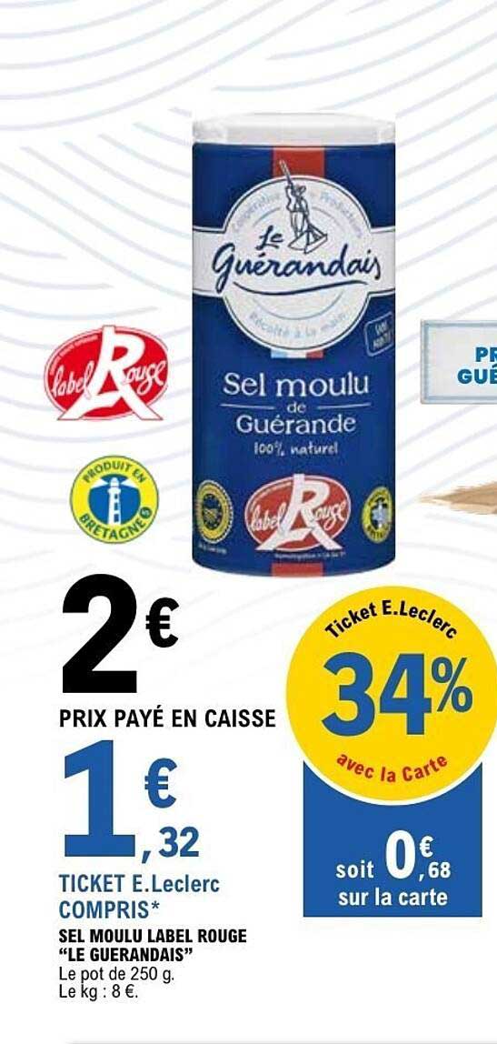SEL MOULU LABEL ROUGE "LE GUERANDAIS"