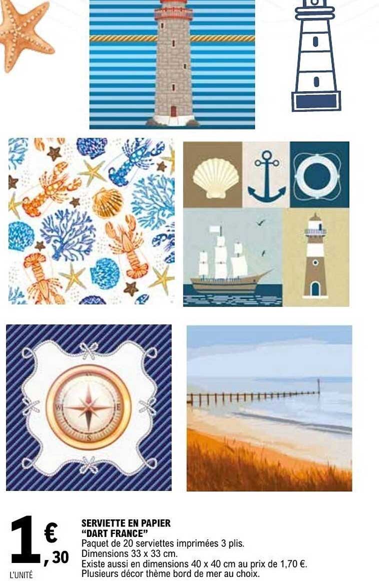 SERVIETTE EN PAPIER “DART FRANCE”