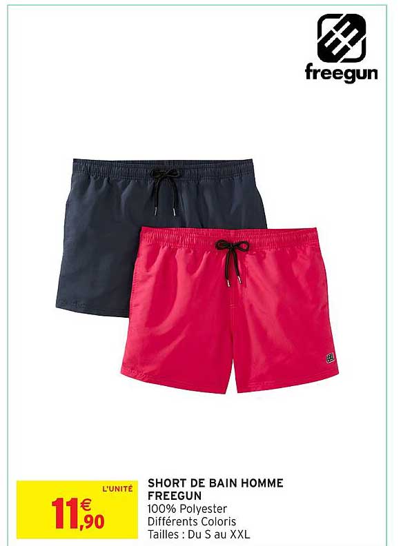 SHORT DE BAIN HOMME FREEGUN