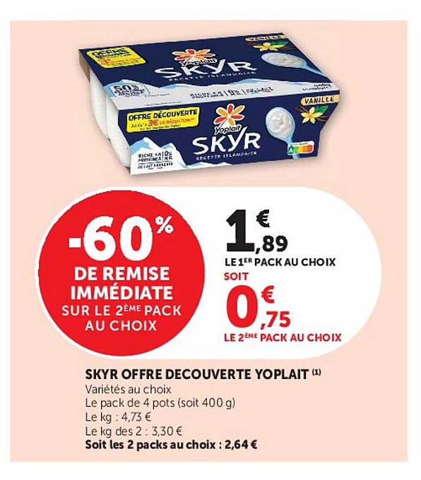 SKYR OFFRE DECOUVERTE YOPLAIT