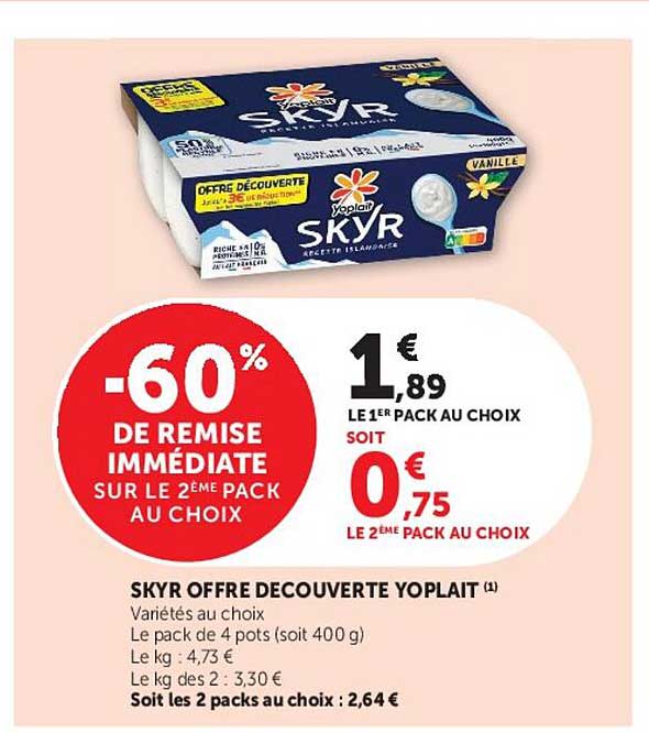 SKYR OFFRE DECOUVERTE YOPLAIT