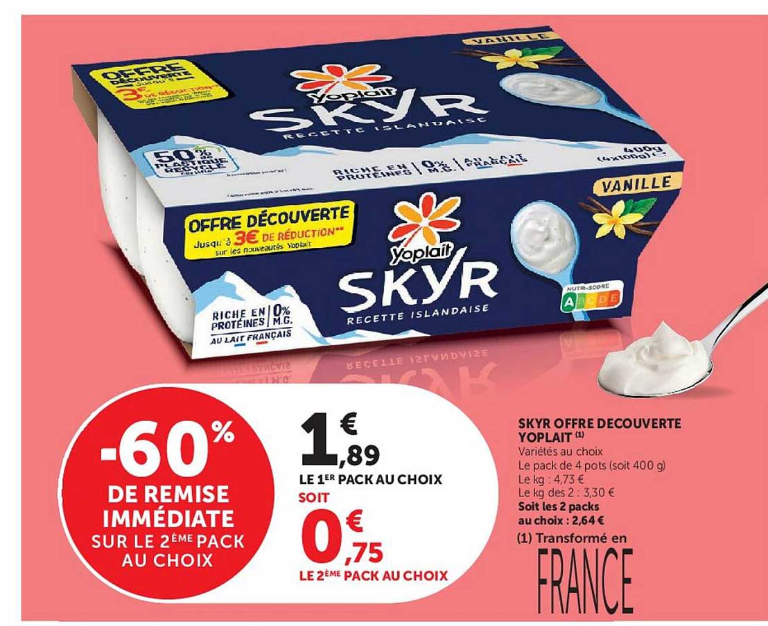 SKYR OFFRE DECOUVERTE YOPLAIT