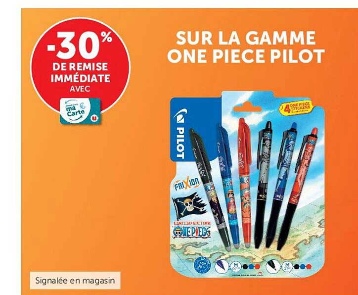 SUR LA GAMME ONE PIECE PILOT