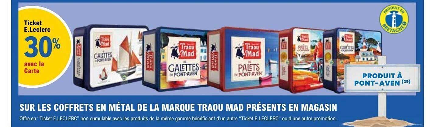 SUR LES COFFRETS EN MÉTAL DE LA MARQUE TRAOU MAD PRÉSENTS EN MAGASIN
