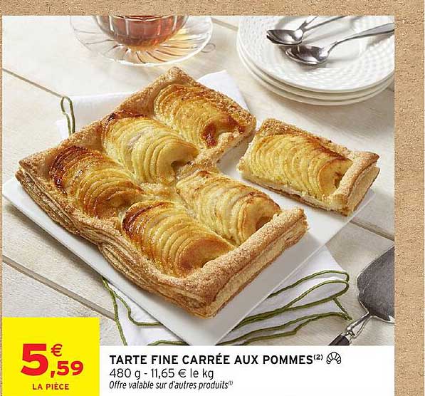 TARTE FINE CARRÉE AUX POMMES(2)