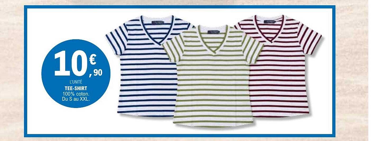 TEE-SHIRT 100% coton. Du S au XXL.