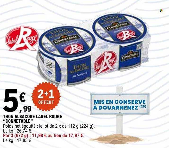THON ALBACORE LABEL ROUGE “CONNETABLE”