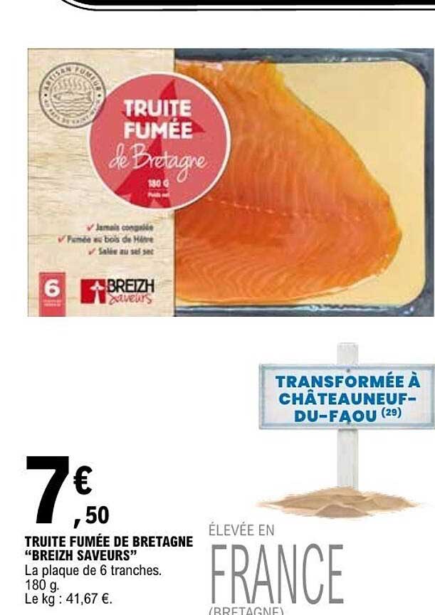 TRUITE FUMÉE DE BRETAGNE “BREIZH SAVEURS”