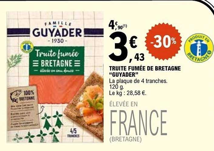 TRUITE FUMÉE DE BRETAGNE "GUYADER"