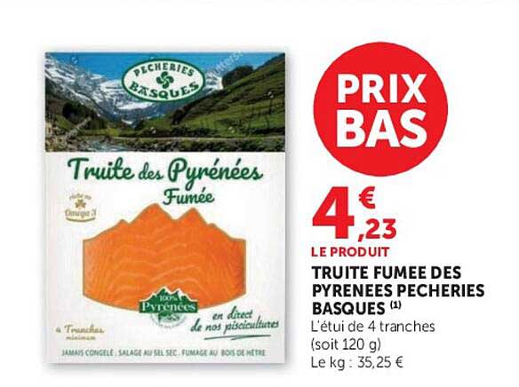 TRUITE FUMEE DES PYRENEES PECHERIES BASQUES