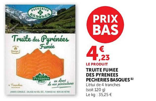 TRUITE FUMEE DES PYRENEES PECHERIES BASQUES