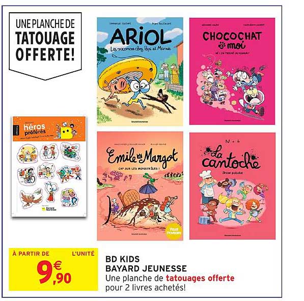 UNE PLANCHE DE TATOUAGE OFFERTE!