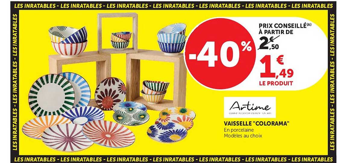 VAISSELLE "COLORAMA"