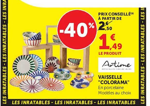 VAISSELLE "COLORAMA"