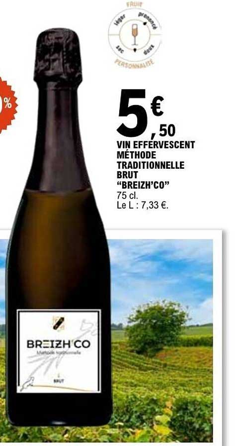 VIN EFFERVESCENT MÉTHODE TRADITIONNELLE BRUT “BREIZH’CO”