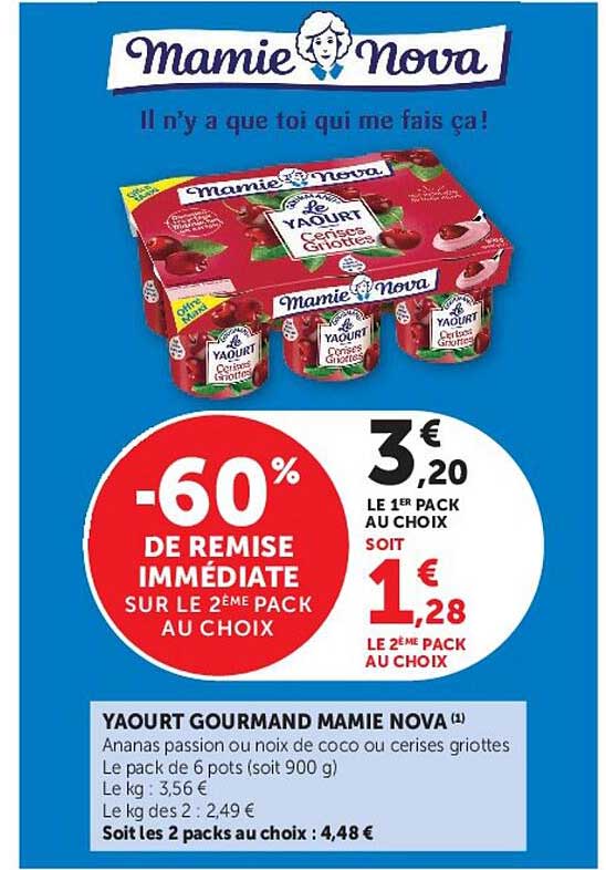 YAOURT GOURMAND MAMIE NOVA