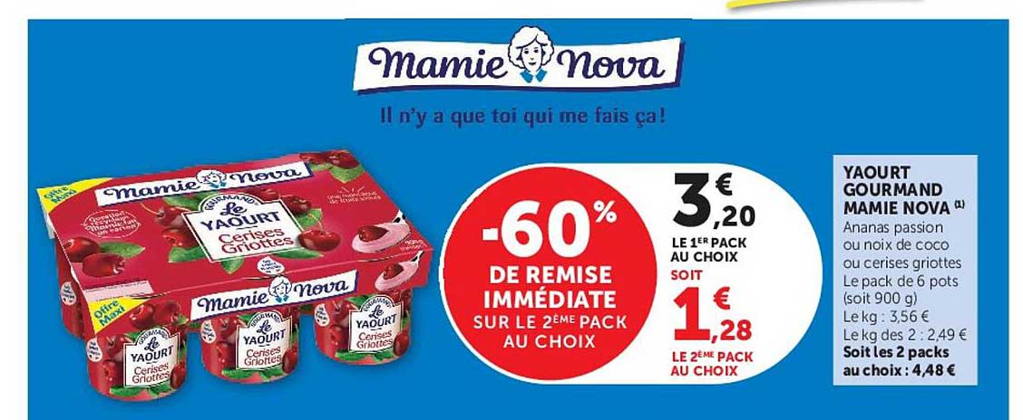 YAOURT GOURMAND MAMIE NOVA