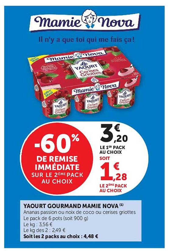 YAOURT GOURMAND MAMIE NOVA