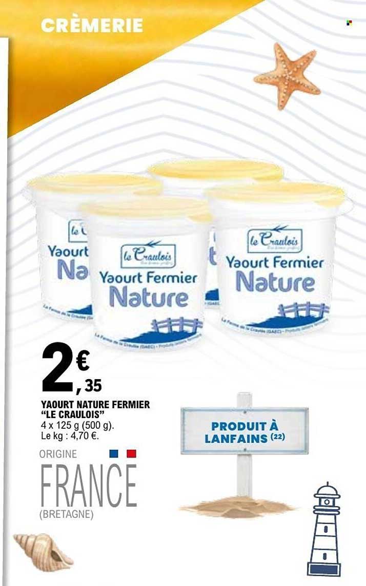 Yaourt Nature Fermier "Le Craulois"