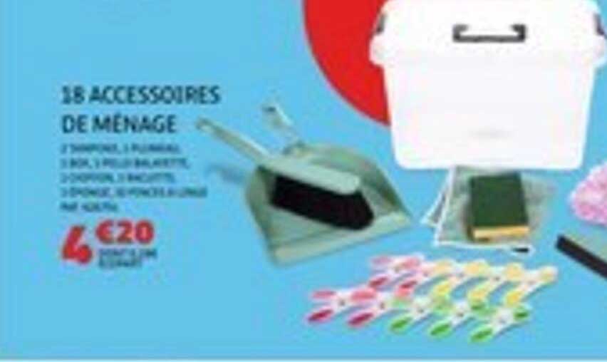 18 ACCESSOIRES DE MÉNAGE