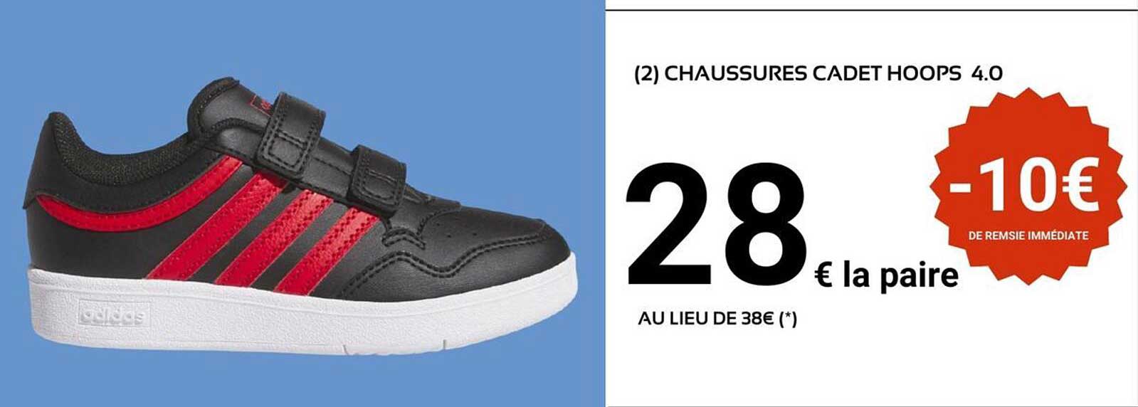 (2) CHAUSSURES CADET HOOPS 4.0
