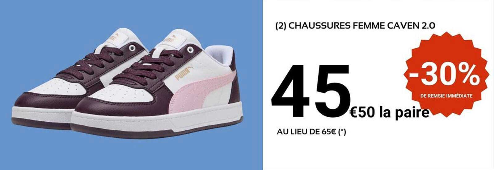 (2) CHAUSSURES FEMME CAVEN 2.0