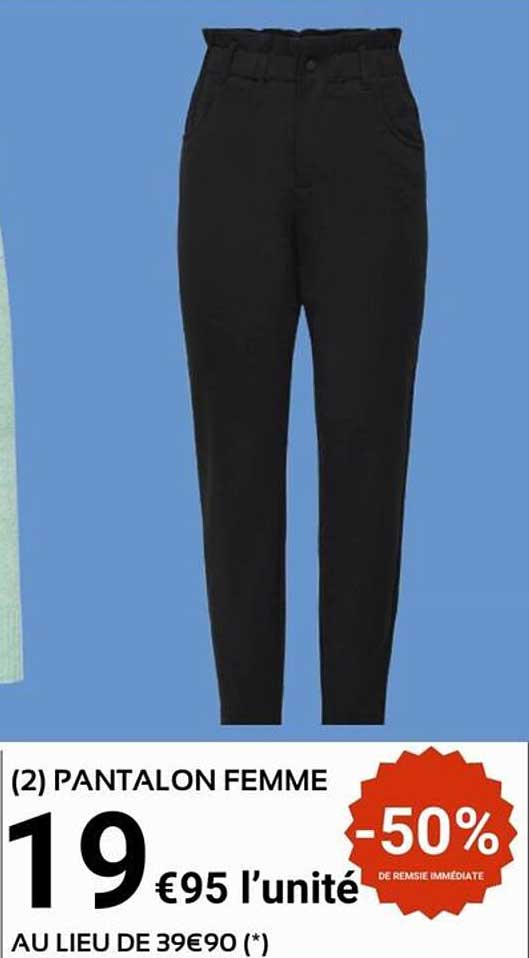 (2) PANTALON FEMME