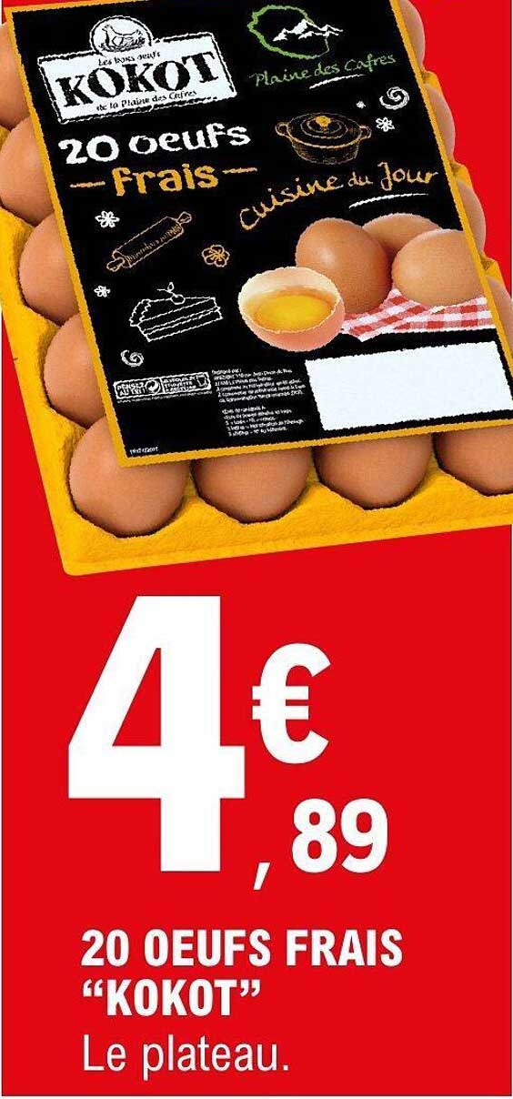 20 Oeufs frais "Kokot"