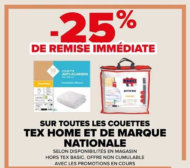 -25% DE REMISE IMMÉDIATE