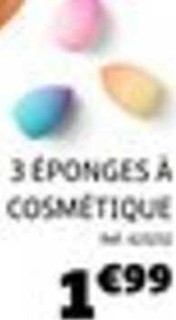 3 ÉPONGES À COSMÉTIQUE