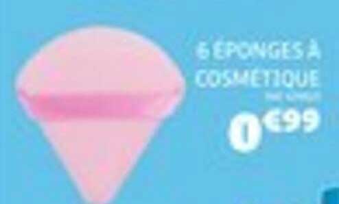 6 ÉPONGES À COSMÉTIQUE