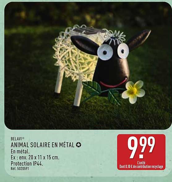ANIMAL SOLAIRE EN MÉTAL