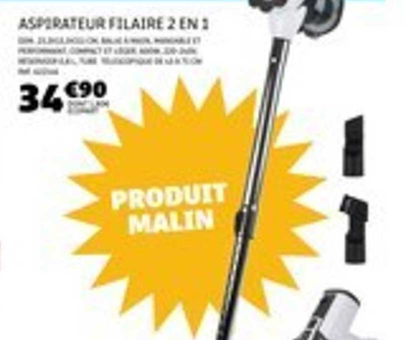 ASPIRATEUR FILAIRE 2 EN 1