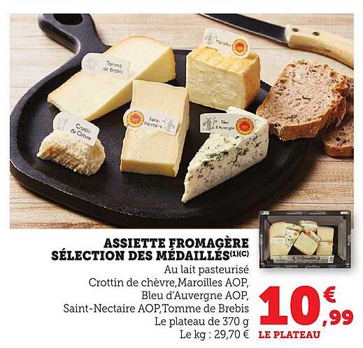 ASSIETTE FROMAGÈRE SÉLECTION DES MÉDAILLES