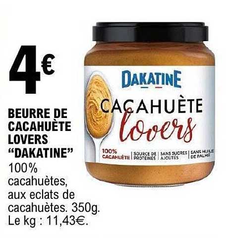Beurre de Cacahuète Lovers "Dakatine"