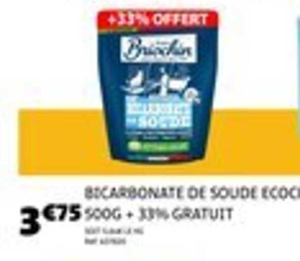 BICARBONATE DE SOUDE ÉCOLOGIQUE 500 G + 33% GRATUIT