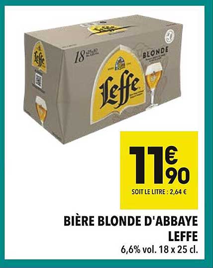BIÈRE BLONDE D'ABBAYE LEFFE