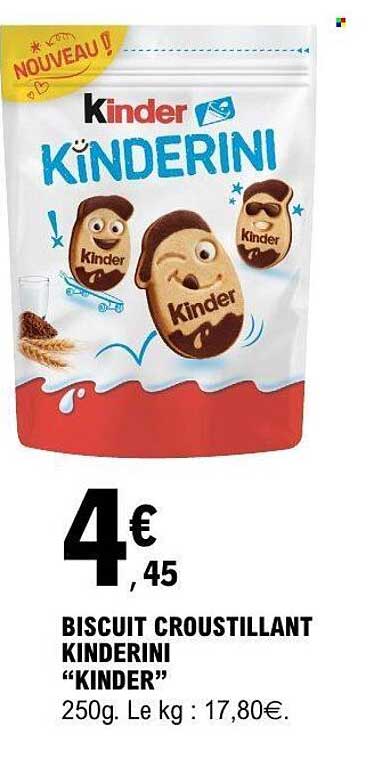 BISCUIT CROUSTILLANT KINDERINI "KINDER"
