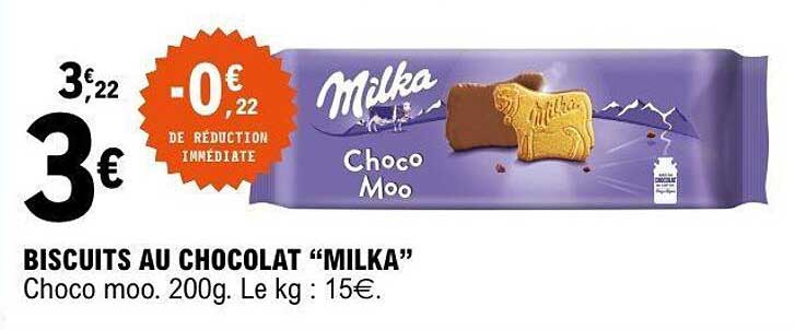 BISCUITS AU CHOCOLAT “MILKA”