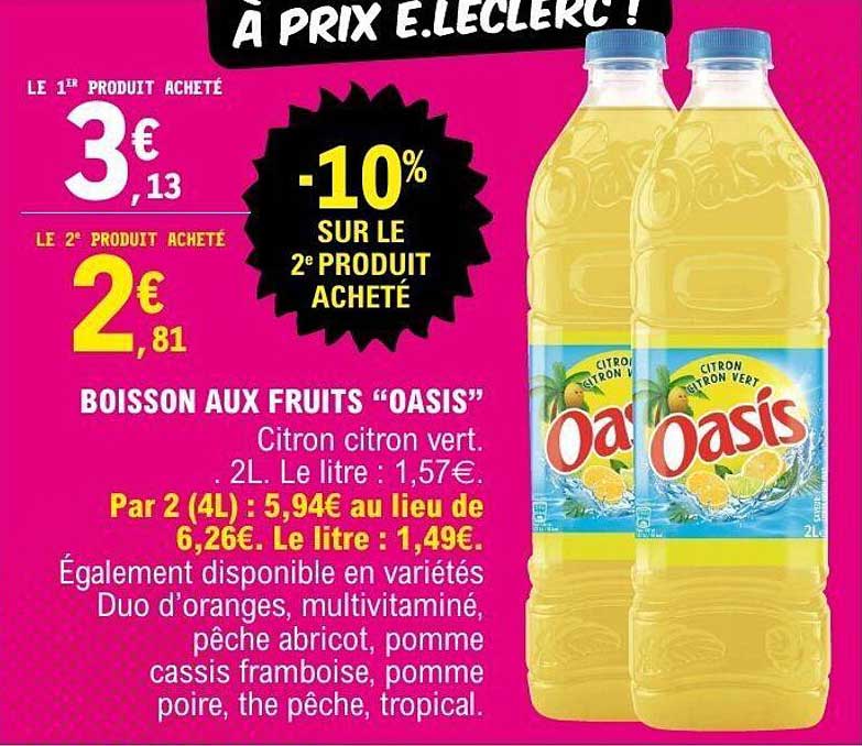 BOISSON AUX FRUITS "OASIS"